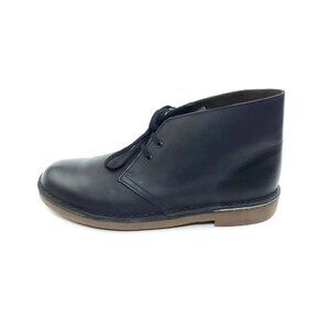 Clarks Bushacre 2 Chukka Boots Black Leather Lace Up Ankle Mens Size 10